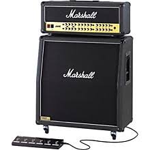 Marshall half stack amplifier.