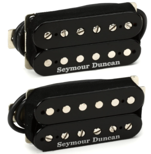 Seymour Duncan pickups. For an electric guitar.